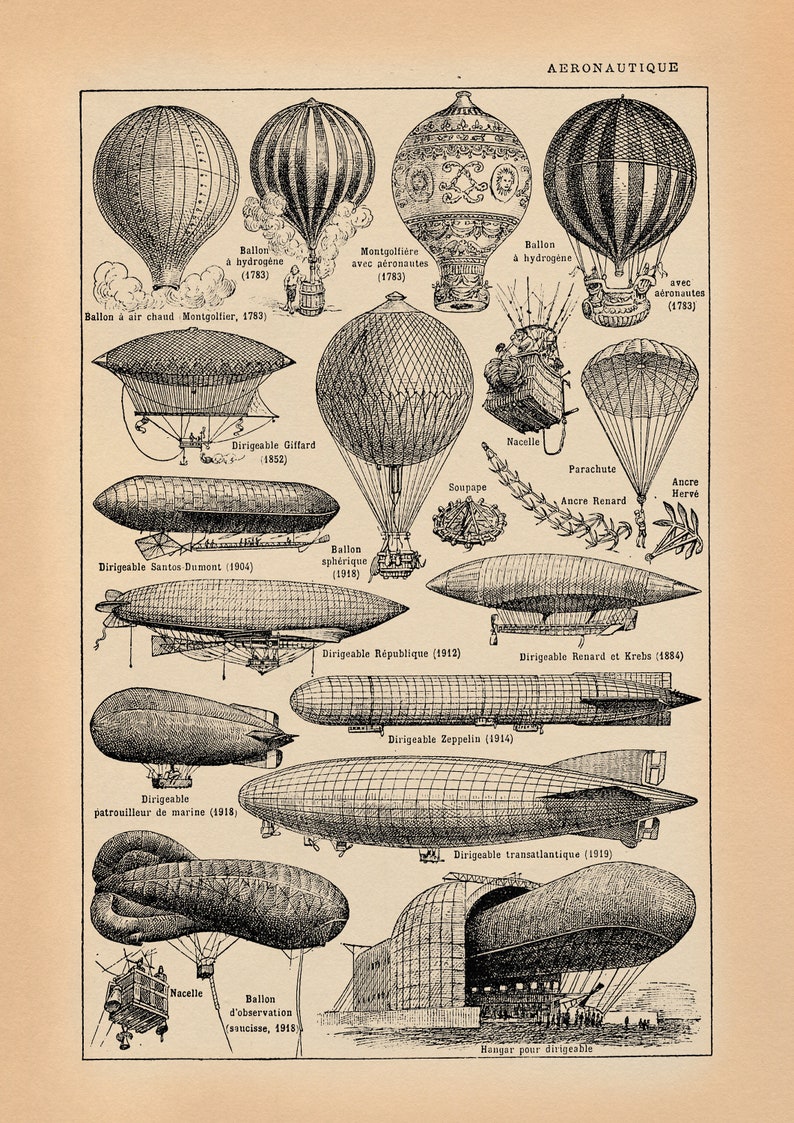 Luftfahrzeuge Aviation Aircraft /_ Fine Art Print/_Gicl\u00e9e-Druck/_Kunstdruck/_A4A3/_Vintage