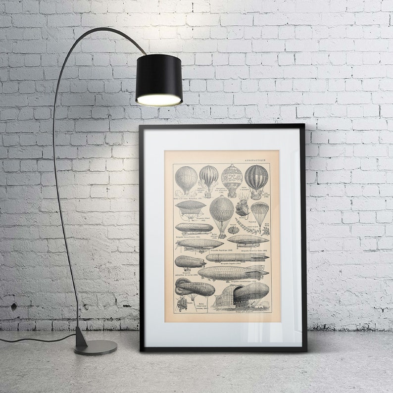 Luftfahrzeuge Aviation Aircraft /_ Fine Art Print/_Gicl\u00e9e-Druck/_Kunstdruck/_A4A3/_Vintage
