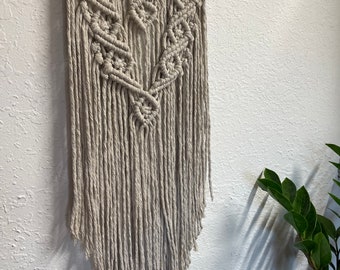 Suspension murale en macramé, décoration bohème, art mural bohème