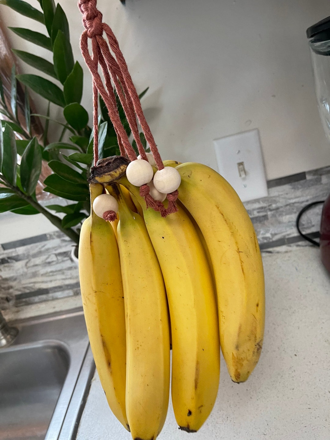 Macrame Banana Hanger Banana Saver Kitchen Storage Boho Counter Saver