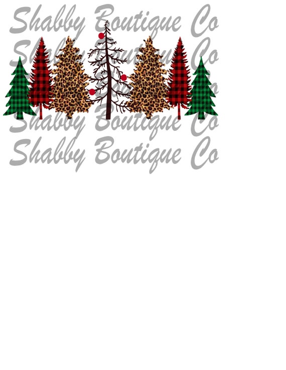 Christmas Tree Christmas PNG Digital Download Two Green Christmas Trees Sublimation Design Digital Art
