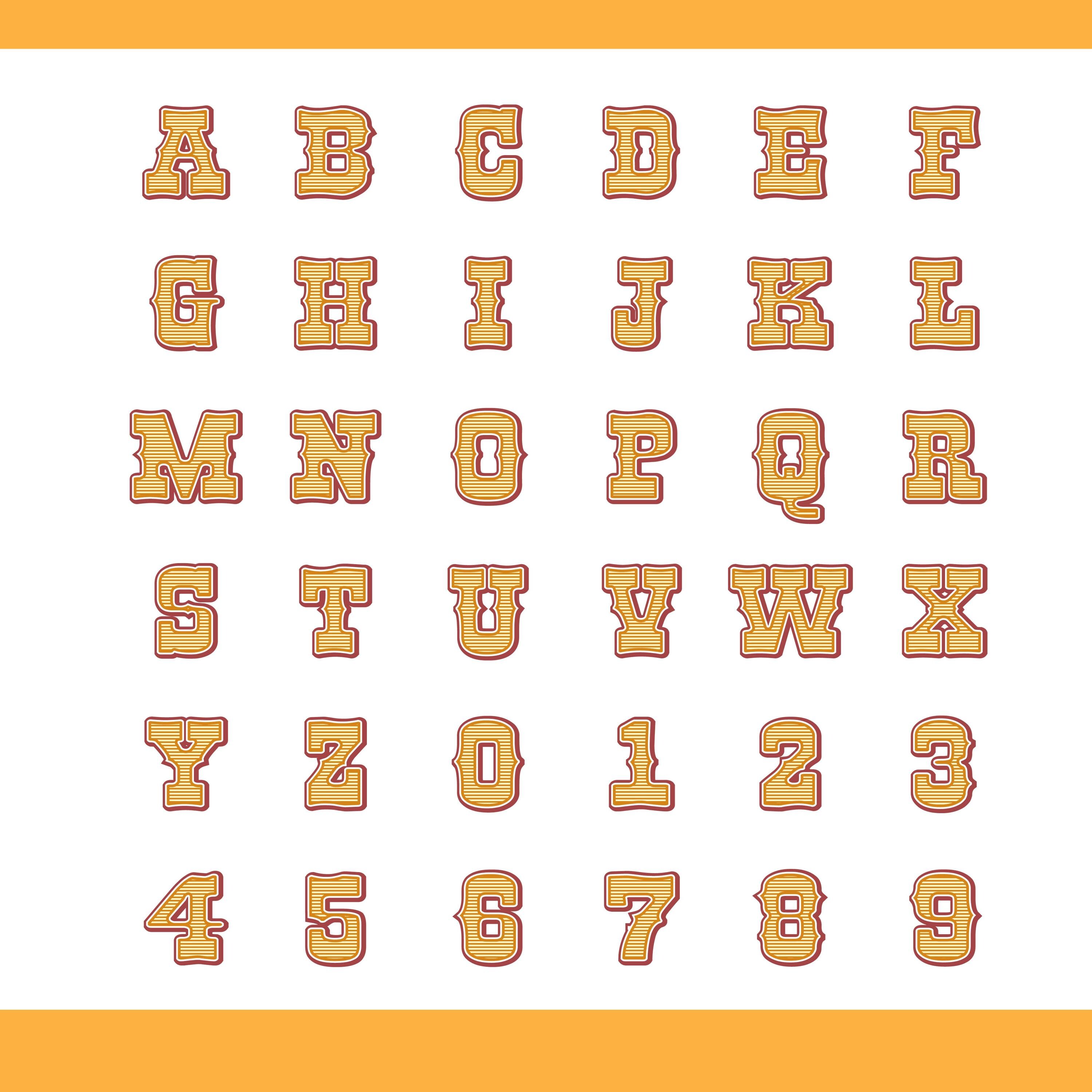 Western Cowboy Alphabet SVG PNG | Vintage Rodeo Font, Rustic Ranch ...