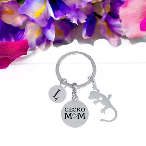 crested gecko keychain