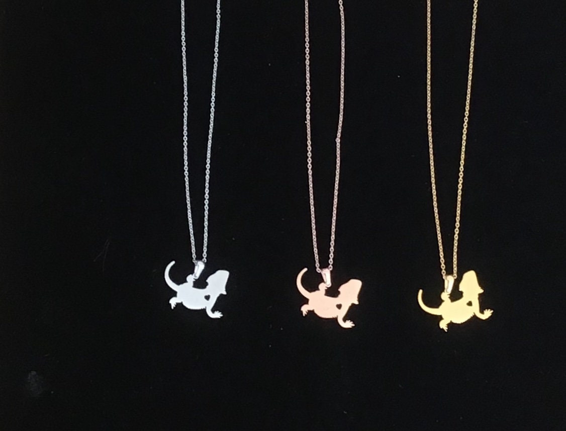 Bearded Dragon Necklace Bearded Dragon Pendant Bearded Etsy Australia