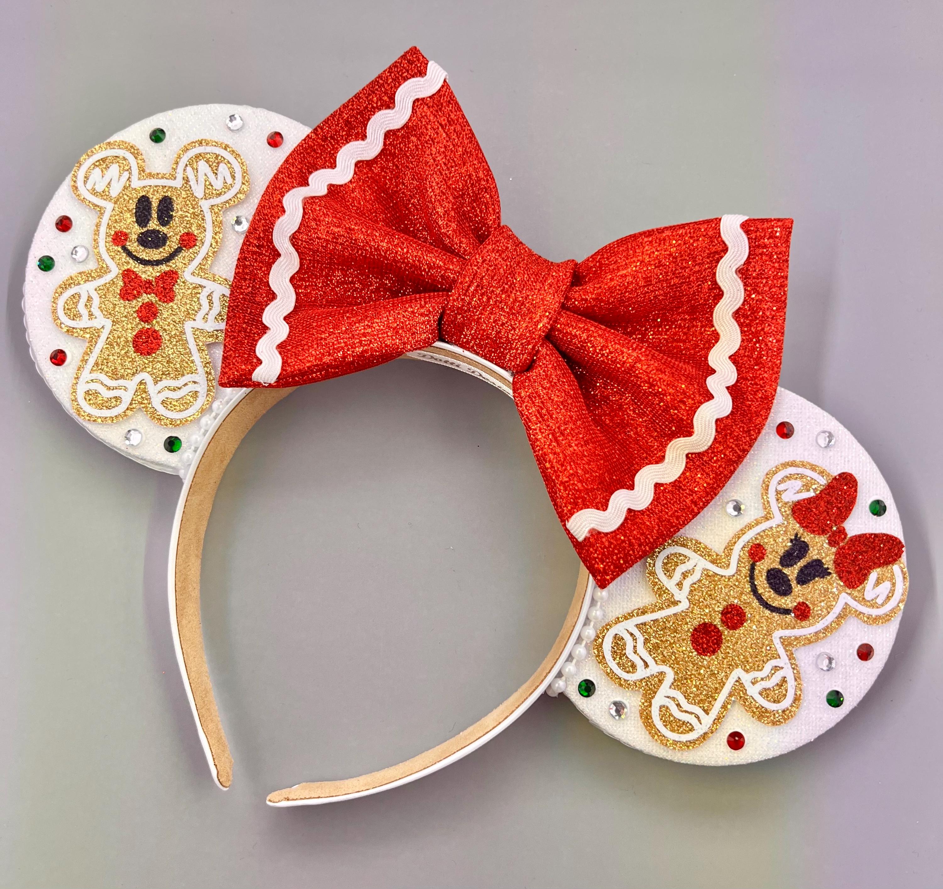 Mickey & Minnie Gingerbread Christmas Mouse Ears - Custom  display picture 2