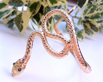 Pulsera de serpiente, Pulsera de brazalete de oro, Joyería de serpiente, Pulsera de serpiente de oro de pedrería, Pulsera de brazalete de brazalete de serpiente Mujer