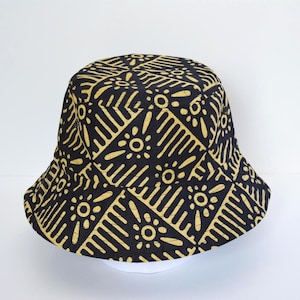 Trendy Unisex African Print Bucket Hat Men & Woman Handmade Small Medium Large
