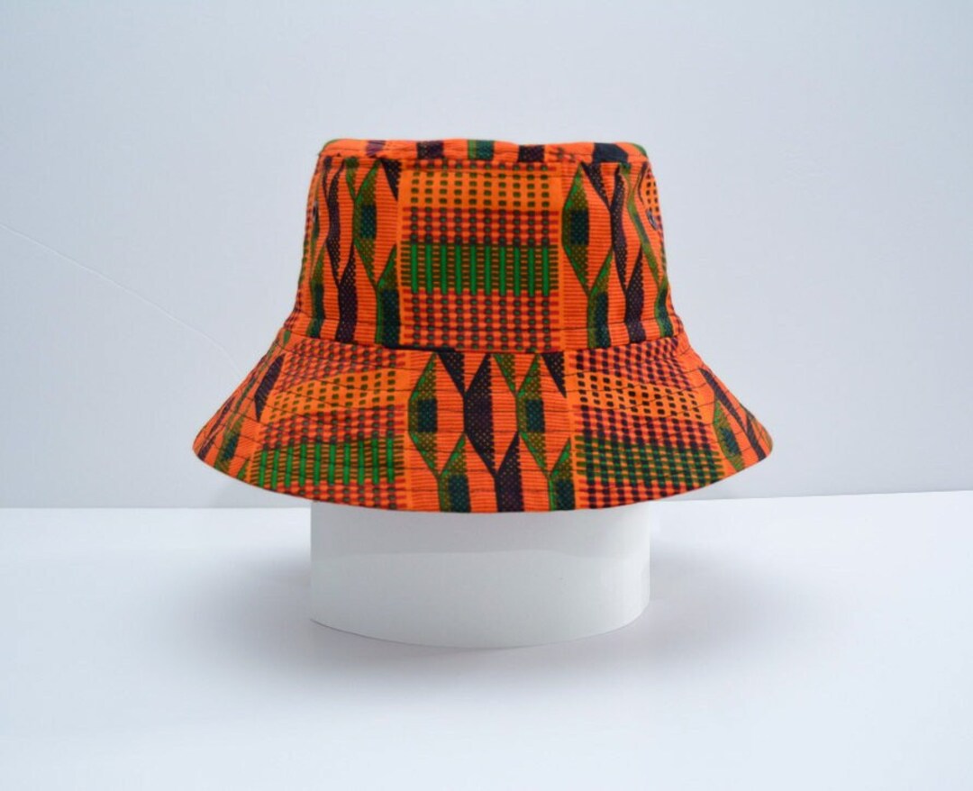 Bucket Hat African Kente Print Bucket Hat Unisex Hats Women Etsy