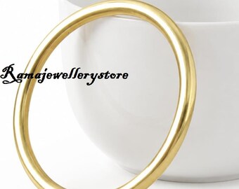 Pure Brass Handmade Thick Bangle, Minimalist Gold Filled Stacking Bangles, Solid Brass minimalist, stacking bracelet gifts, Boho Bangles,