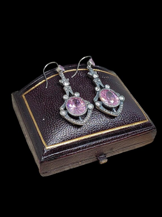Stunning Statement Edwardian Style Sparkling Pink… - image 5