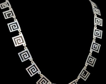 70's vintage silver925 necklace＆bracelet Beautiful Vintage Circa 1970s Decorative Unique Statement