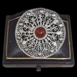 Broche En Argent 950 - Occasion - Travail Détaillé - Jolie Pièce Vintage
