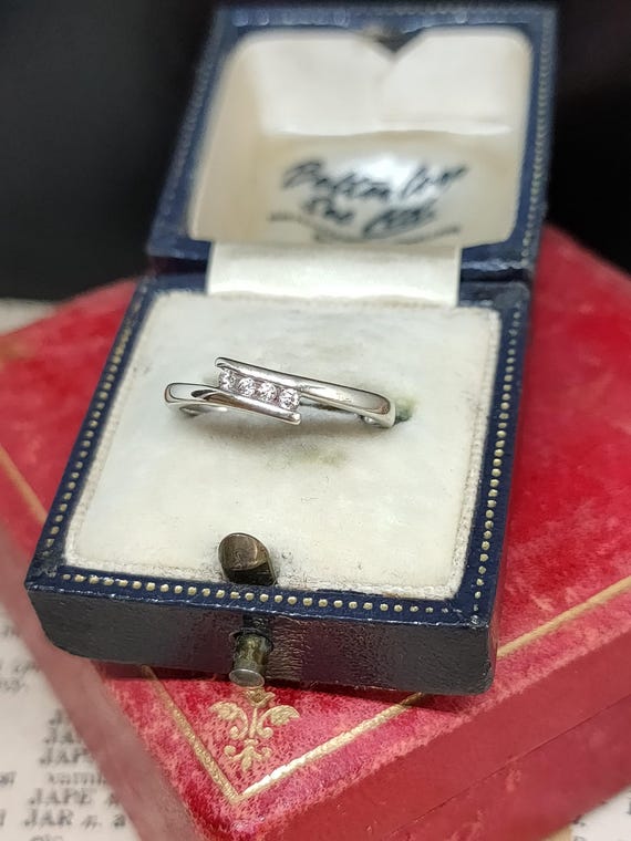 Beautiful Modern Stackable British Hallmarked Ski… - image 4