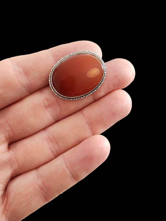 Spilla in argento sterling con 3 zirconi cubici, marchio di garanzia 925 - Italia