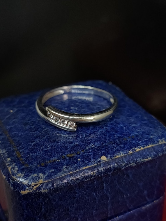 Beautiful Modern Stackable British Hallmarked Ski… - image 2