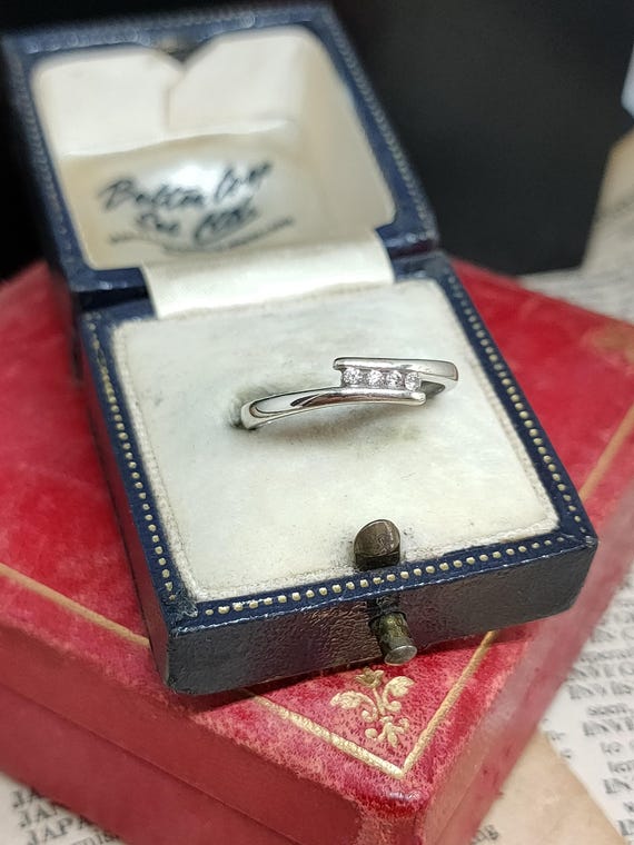 Beautiful Modern Stackable British Hallmarked Ski… - image 5