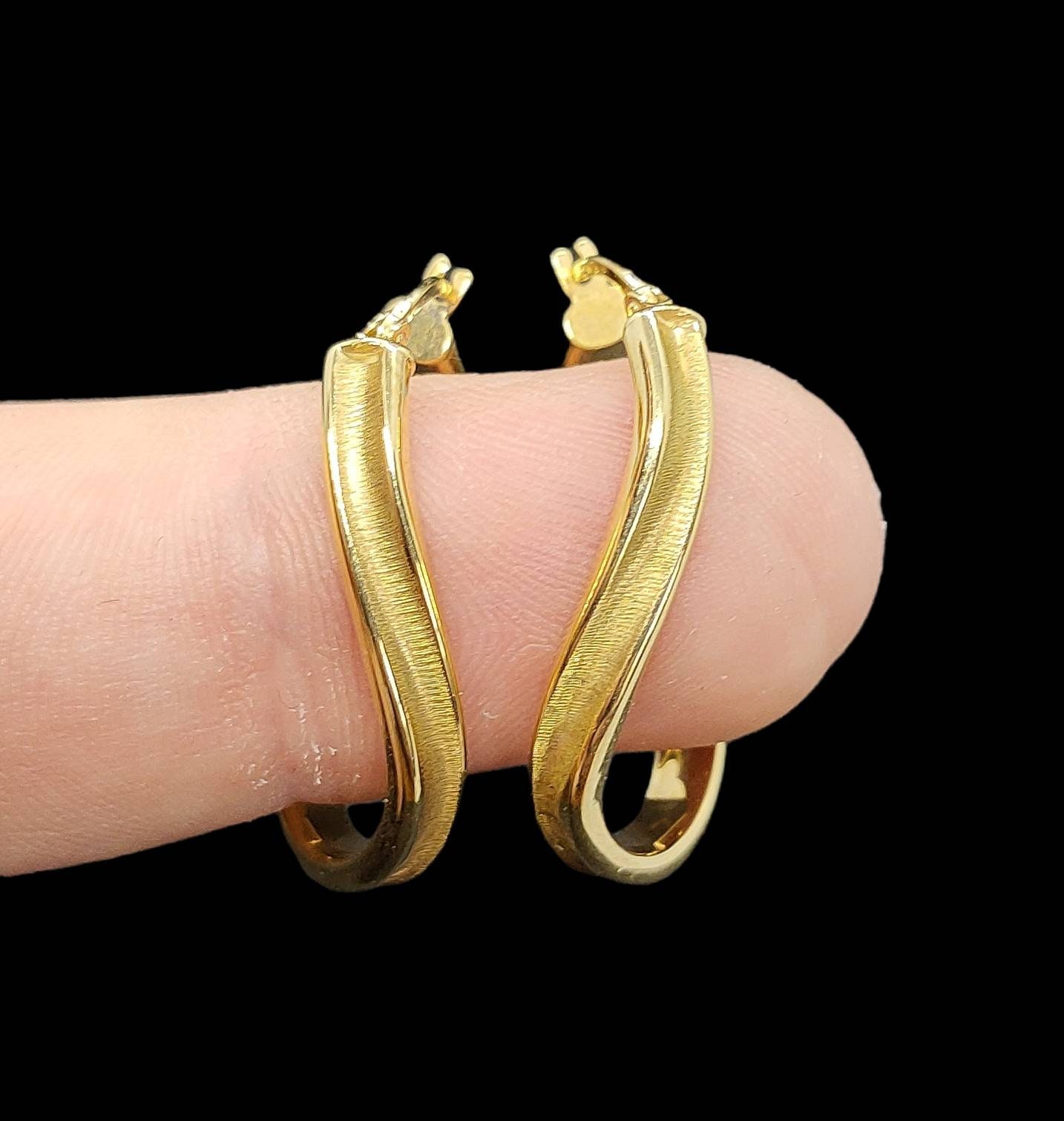 James Moore TH 9ct Yellow Gold Creole Hoop Earrings ER475 - First Class  Watches™ USA