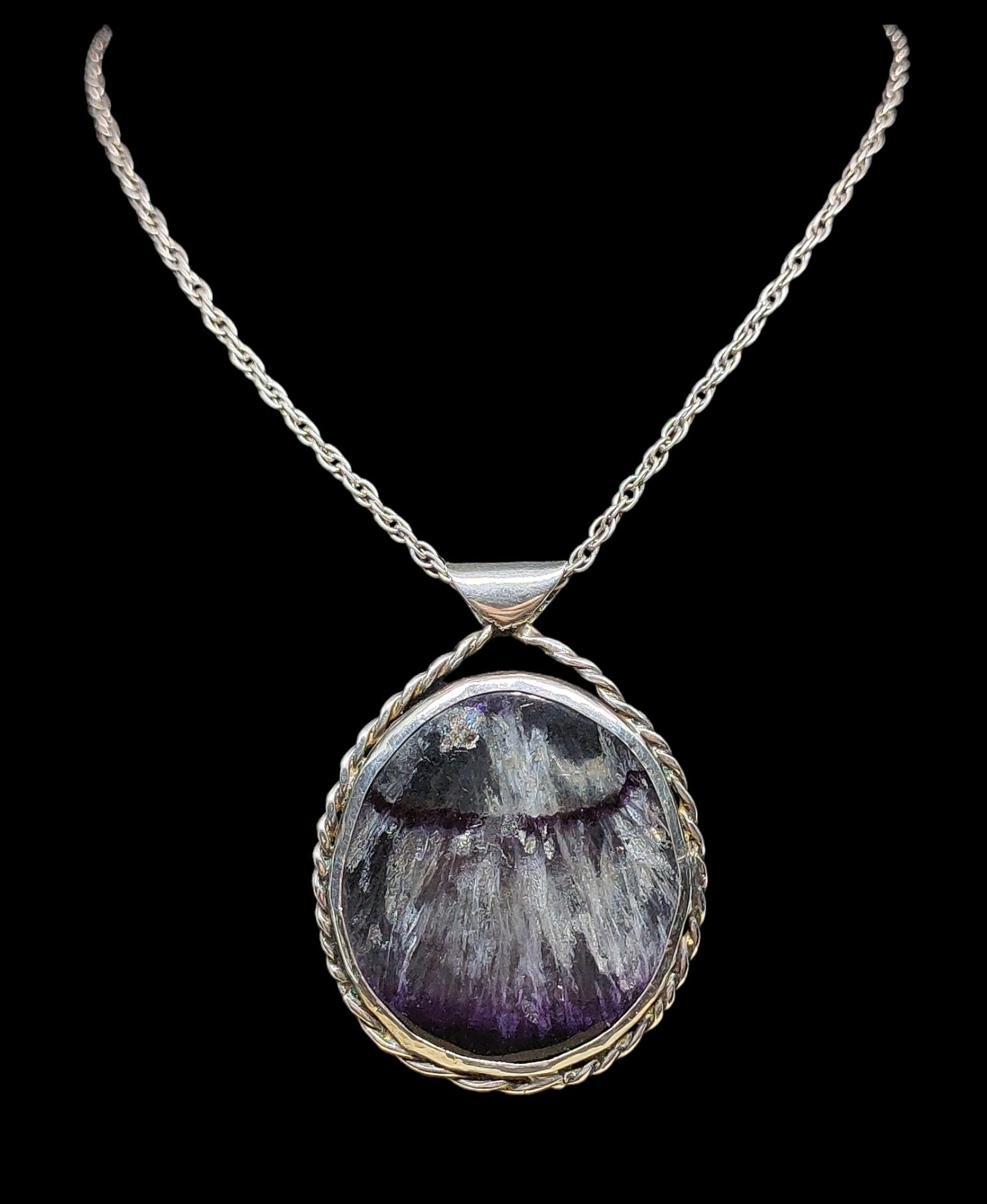 I Am The Vine Blue John 15:5 Circle Necklace Stainless Steel or 18k Gold  18-22