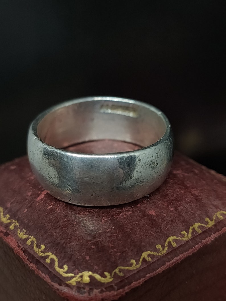 Beautiful Vintage Birmingham Import Hallmarked Decorative Hammered