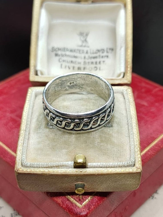 Beautiful Vintage Stackable Unique Celtic Inspire… - image 6
