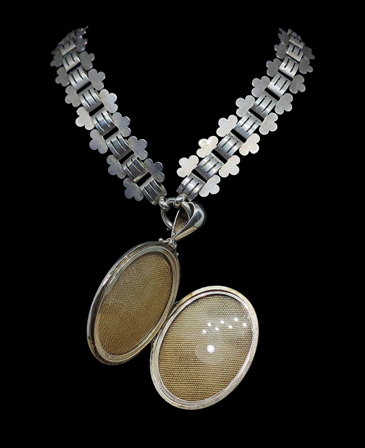 英国　Birmingham 　K9 　1911年　locket Amazing Antique Victorian Birmingham 1881 Hallmarked