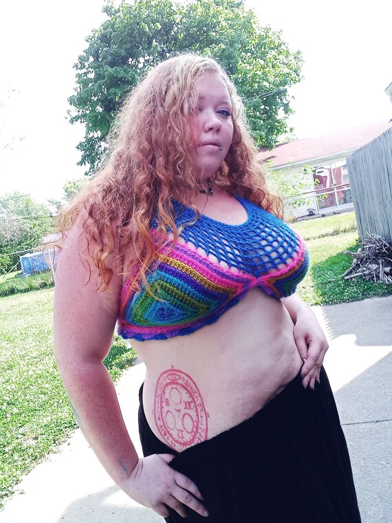 plus size crochet halter top