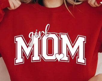 Girl Mom Svg, Girl Mama Svg, Png, Mom Svg Cut File for Cricut, Mother's Day Svg, Girl Mom Shirt Svg, Png, Eps, Dxf Pdf Cutting File Download