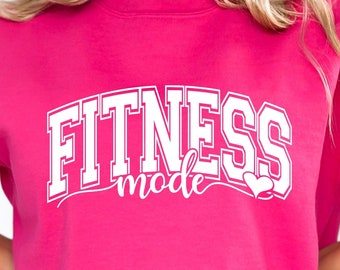 Fitness Mode SVG PNG, Fitness Svg, Gym Shirt Svg, Exercise Svg, Workout Svg, Beast Mode Svg, Exercise Quote Svg, Personal Trainer Svg