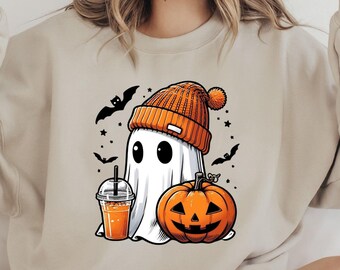 Cute ghost png, Halloween png, coffee png, bougie png, bougie ghost, here for the boos, sticker png, mug png, Trending png, pod, dtf, png