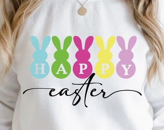 Happy Easter SVG PNG PDF, Easter Vibes Svg, Bunny Svg, Kids Easter Svg, Easter Shirt Svg, Easter Svg, Easter Squad Svg, Easter Bunny Svg