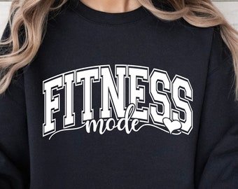 Fitness Mode SVG PNG, Fitness Svg, Gym Shirt Svg, Exercise Svg, Workout Svg, Beast Mode Svg, Exercise Quote Svg, Personal Trainer Svg