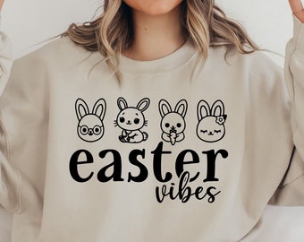 Happy Easter SVG PNG PDF, Easter Vibes Svg, Bunny Svg, Kids Easter Svg, Easter Shirt Svg, Easter Svg, Easter Squad Svg, Easter Bunny Svg