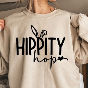 Hippity Hop SVG PNG PDF, Happy Easter Svg, Easter Bunny Svg, Kids Easter Svg, Easter Shirt Svg, Easter Svg, Easter Teacher Svg, Bunny Svg