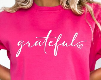 Grateful SVG PNG PDF, Easter Svg, Christian Svg, Faith Svg, Jesus Svg, Religious Svg, Cross Svg, God Svg, Bible Quote Svg, Be Kind Svg