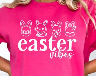 Happy Easter SVG PNG PDF, Easter Vibes Svg, Bunny Svg, Kids Easter Svg, Easter Shirt Svg, Easter Svg, Easter Squad Svg, Easter Bunny Svg