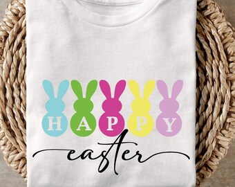 Happy Easter SVG PNG PDF, Easter Vibes Svg, Bunny Svg, Kids Easter Svg, Easter Shirt Svg, Easter Svg, Easter Squad Svg, Easter Bunny Svg
