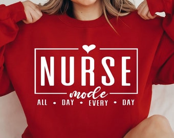 Nurse Mode All Day SVG PNG, Nurse Mode Svg, Nurse Life Svg, Nurse Shirt Svg, Nursing School Svg, Difference maker Svg, Gift to Nurse Svg