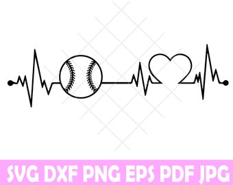 Free Free Baseball Heartbeat Svg 333 SVG PNG EPS DXF File