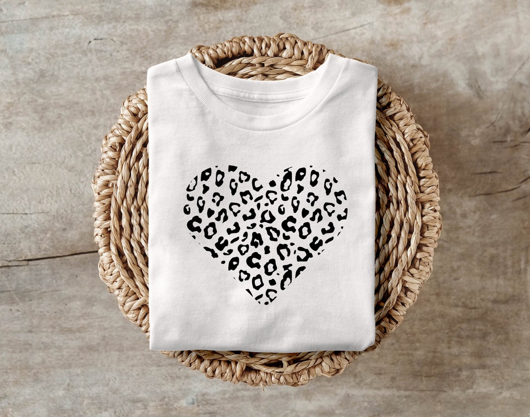 Leopard-Print Wandaufkleber Mit Herz-Muster - Selbstklebend, Aus Vinyl, Für Jeden Raum