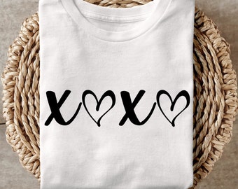 Hugs and Kisses SVG PNG PDF, Xoxo Svg, Heart Svg, Valentines Svg, Love ...
