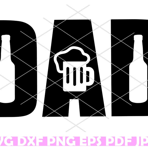 Dad Svg, Dad Beer Svg, Dad Life Svg, Fathers Day Svg, Father Svg