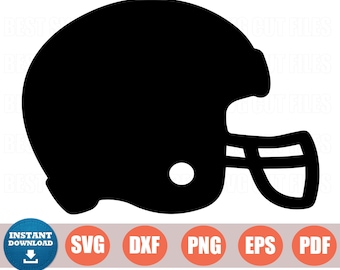 Voetbal helm SVG, voetbal SVG, helm SVG, voetbal gesneden dossiers, Cricut snijden bestanden, silhouet snijden dossiers, Svg-bestanden, Dxf, png, eps, ai