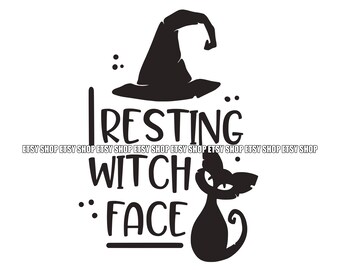 Resting witch face SVG