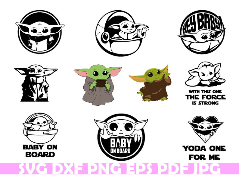 Download Baby Yoda Svg Png Jpg Baby Yoda Bundle Svg Png Jpg | Etsy