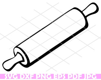 Rolling Pin, svg, ai, dxf, eps, png, jpg, Baker, Baking, Kitchen, Chef, Cooking svg