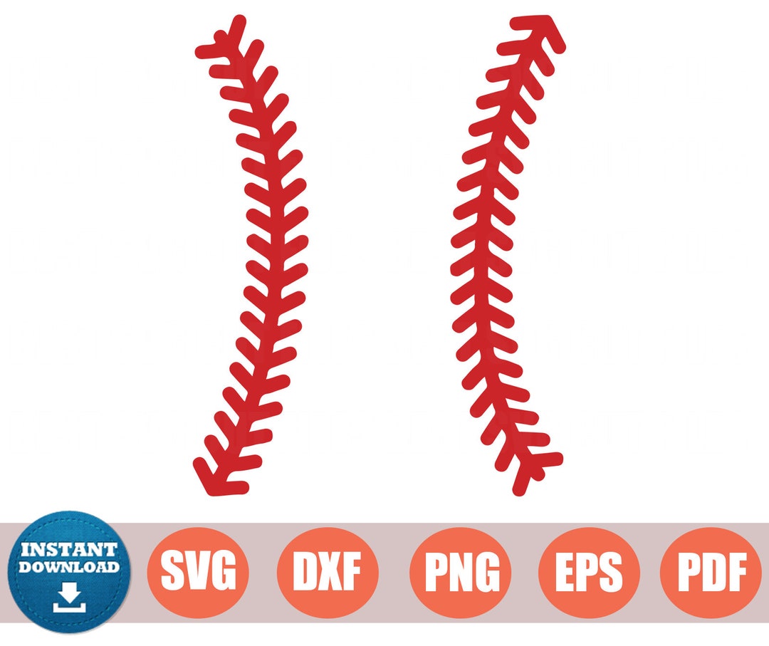 Baseball Stitches Svg, Baseball Laces SVG File for Cricut, Baseball