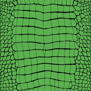 Peut inclure: Motif numérique sans couture représentant une texture de peau de crocodile verte. Le motif présente un motif répétitif d'écailles et d'arêtes, offrant un aspect réaliste et texturé. Idéal pour diverses applications de conception.