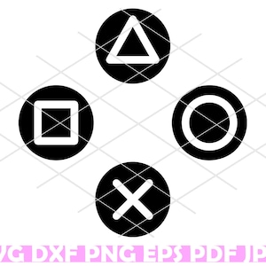 Playstation Buttons Etsy