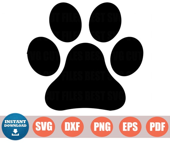 Download Clip Art Paw Svg Paw Print Svg Dog Paw Cat Paw I Love My Dog Cricut Diy Print Paw Print Clip Art Cutting File Silhouette Cameo Art Collectibles