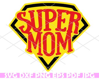 superhero mom svg cutting file design for Cricut Silhouette cameo. floral super hero mommy design for t shirt